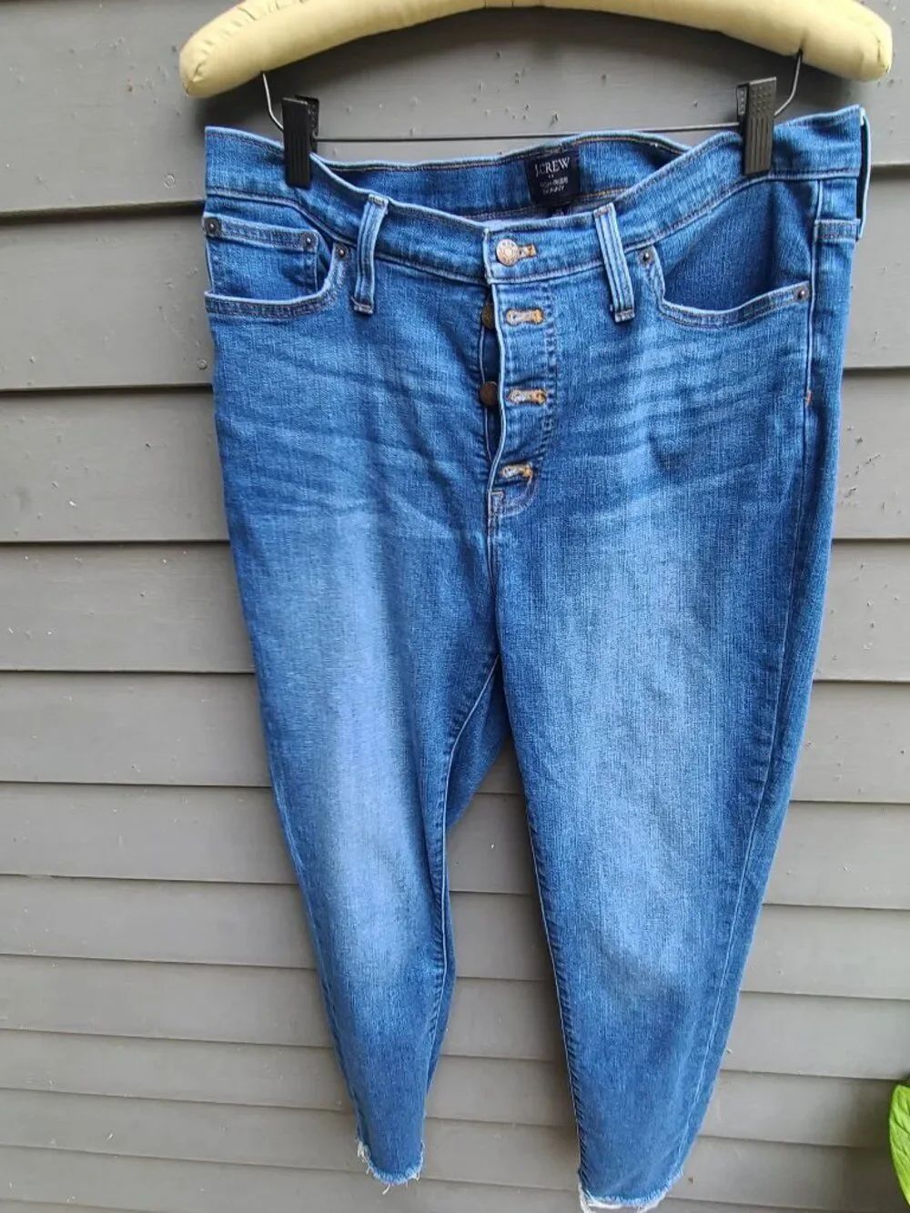 J Crew High Rise Skinny 4 Button Fly Jeans size 32